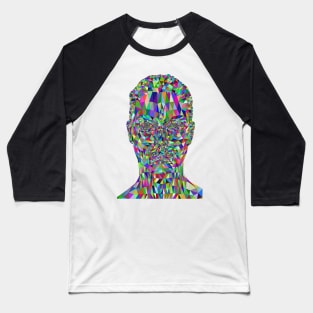 Colorful Mystery Woman Face Baseball T-Shirt